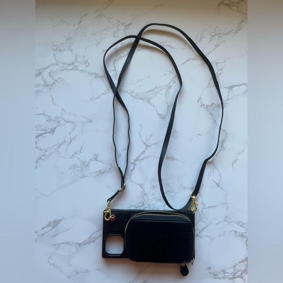 Boxy Crossbody Wallet Case in Black Iphone 13 - Picture 6 of 7